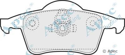 APEC BRAKING pad1071 -  Комплект тормозных колодок, дисковый тормоз
